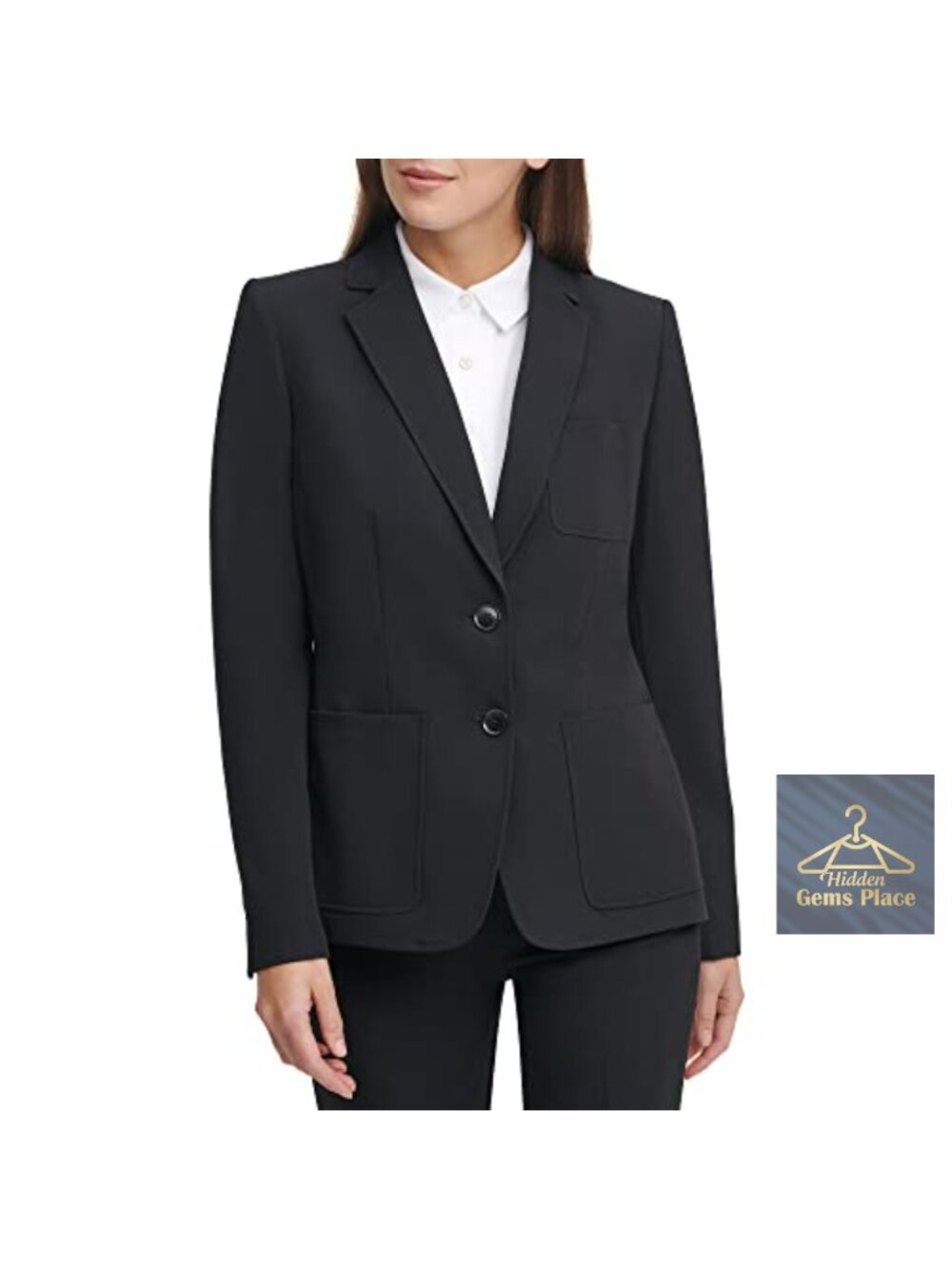 Tommy Hilfiger Single-Button Blazer Business Jacket with Flattering Fit